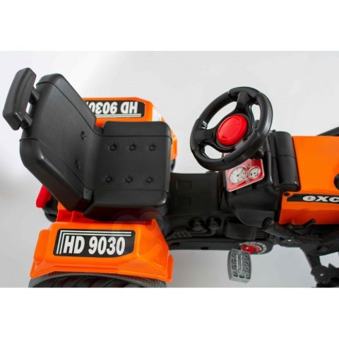 WOOPIE Ogromny Traktor Na Pedały Spychacz + Wiaderko Zestaw Wakacyjny 8 akc Koszyk