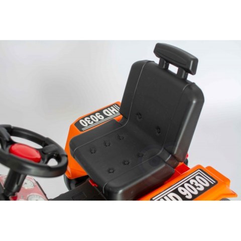 WOOPIE Ogromny Traktor Na Pedały Spychacz + Wiaderko Zestaw Wakacyjny 8 akc Koszyk