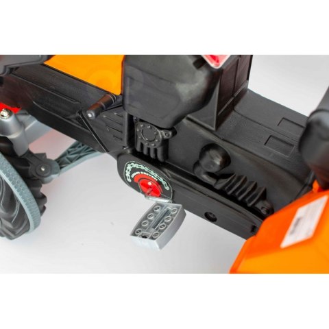 WOOPIE Ogromny Traktor Na Pedały Spychacz + Wiaderko Zestaw Wakacyjny 8 akc Koszyk