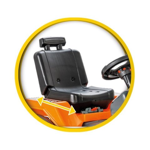 WOOPIE Ogromny Traktor Na Pedały Spychacz + Wiaderko Zestaw Wakacyjny 8 akc Koszyk