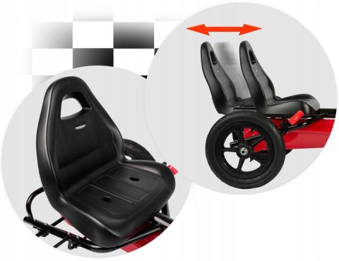 Gokart STAR Czerwony