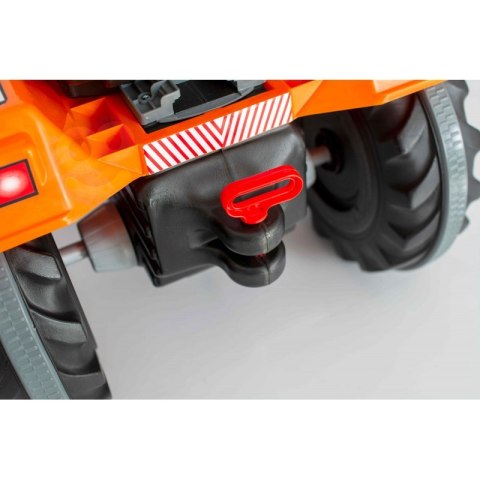 WOOPIE Ogromny Traktor Na Pedały Spychacz + Wiaderko Zestaw Wakacyjny 8 akc Koszyk