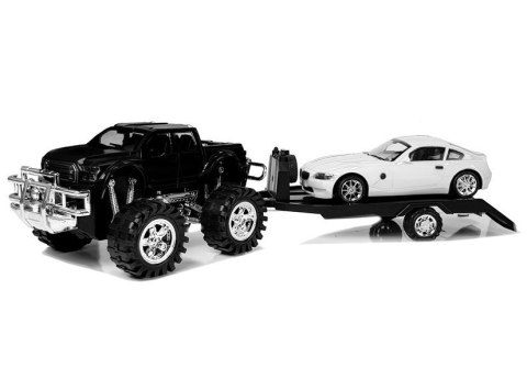 Zestaw Pojazdów Monster Truck Czerwony Laweta 58 cm