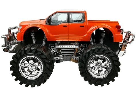 Zestaw Pojazdów Monster Truck Czerwony Laweta 58 cm